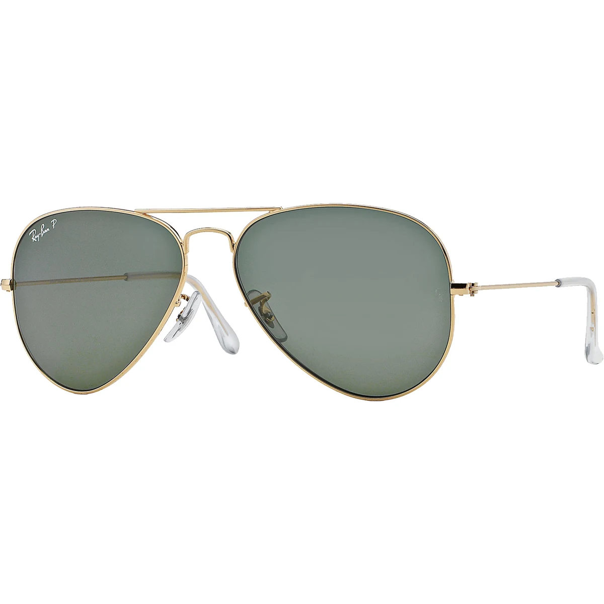 Polarized Aviator Sunglasses: Gold/Green 58/14/135 1