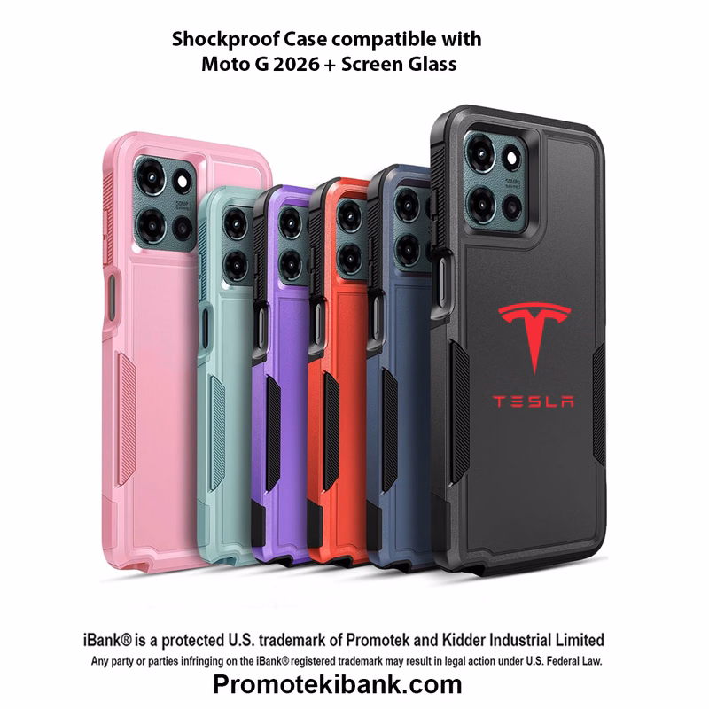 iBank ® Shockproof Case + Screen Glass compatible with Moto G 2026