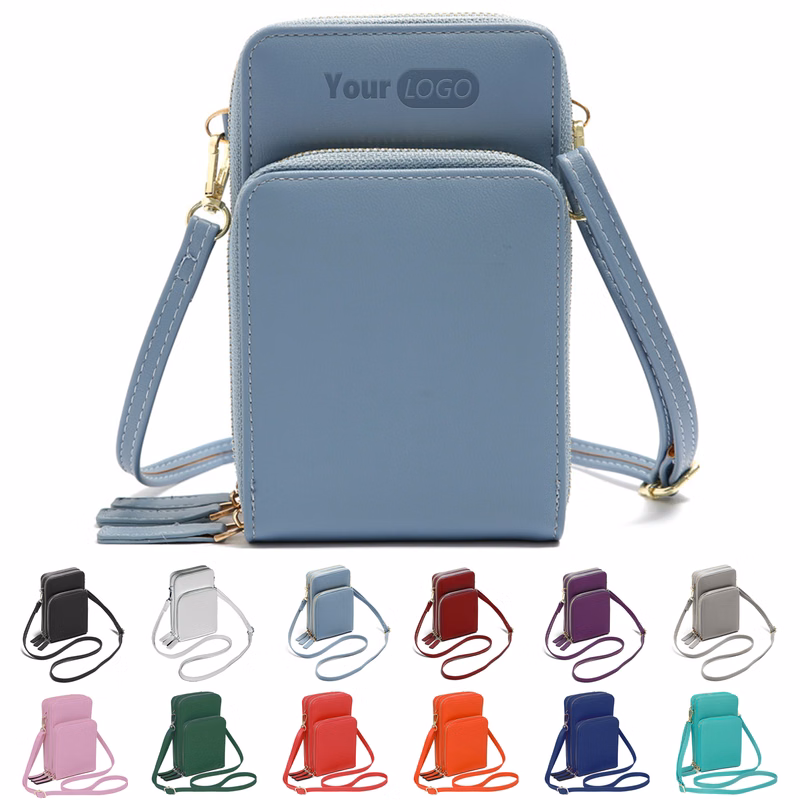 Pu Touch Screen Crossbody Cell Phone Bag