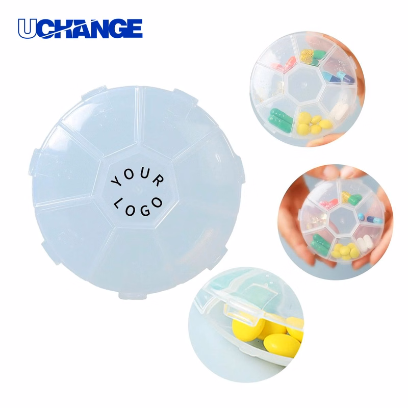Compact 7 Day Pill Organizer Case