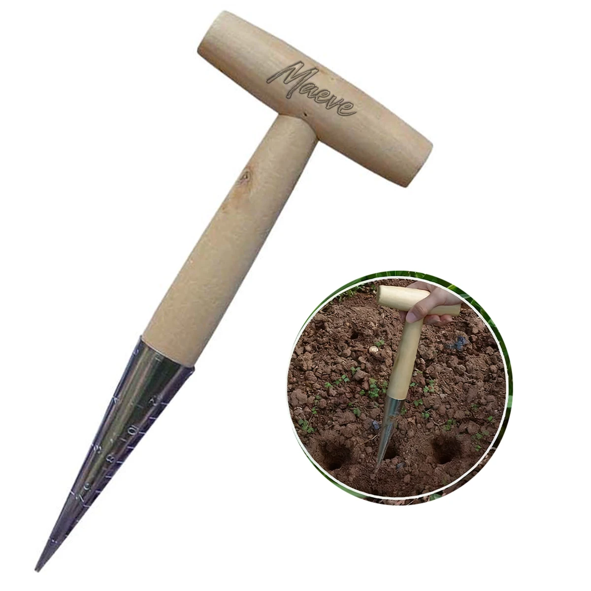 Wooden Planting Dibber 1