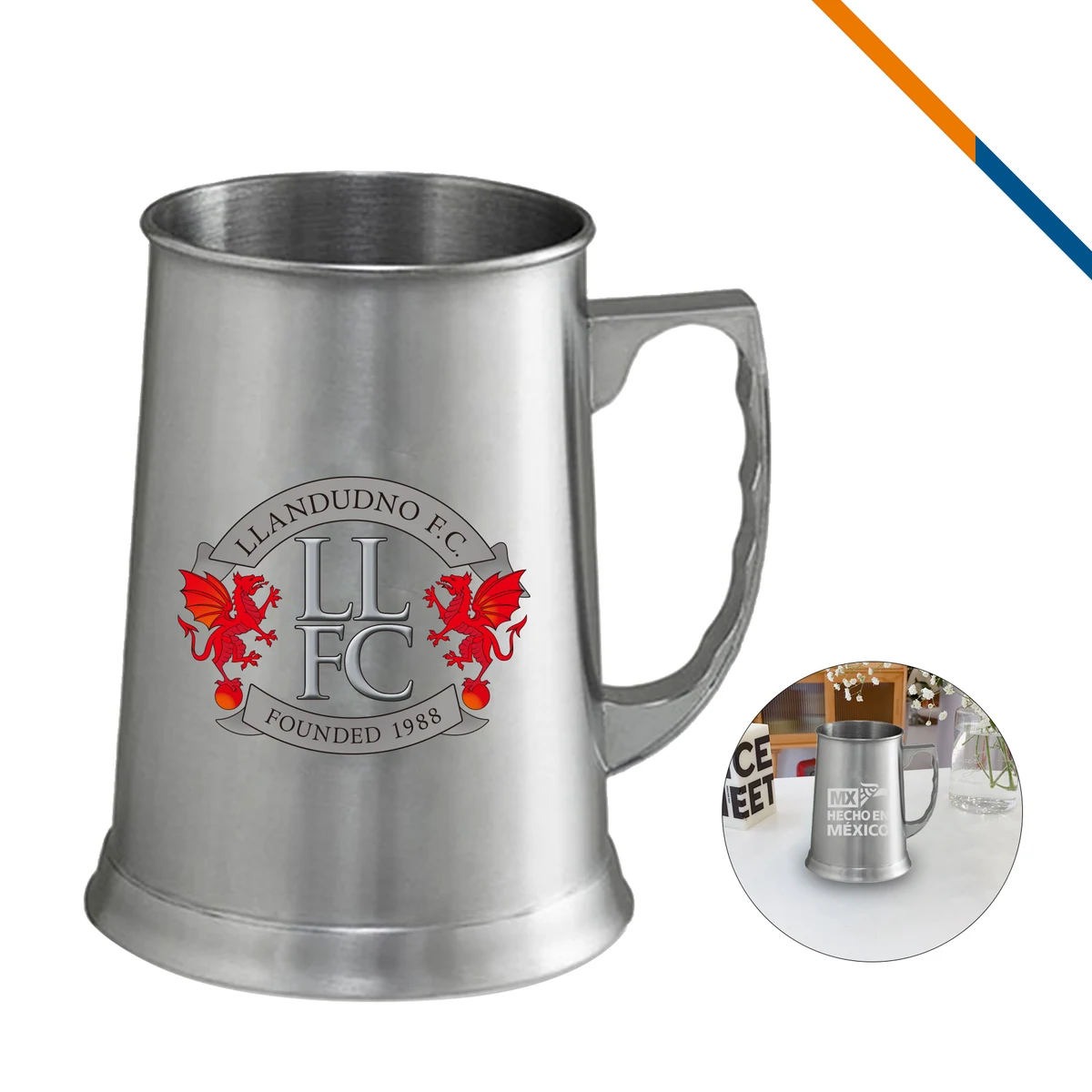 Logya Stainless Steel Beer Mug - 13.5 OZ. 1