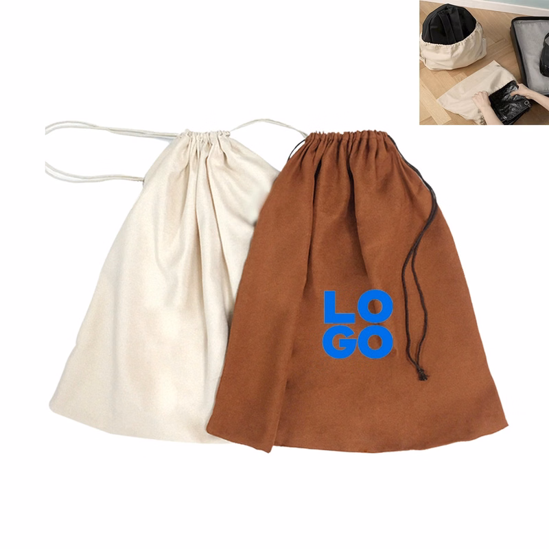 Suede Drawstring Sack
