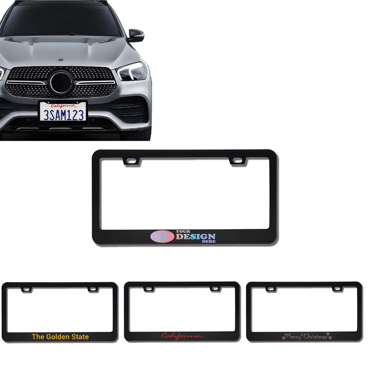 Custom Stainless Steel License Plate Frame 1