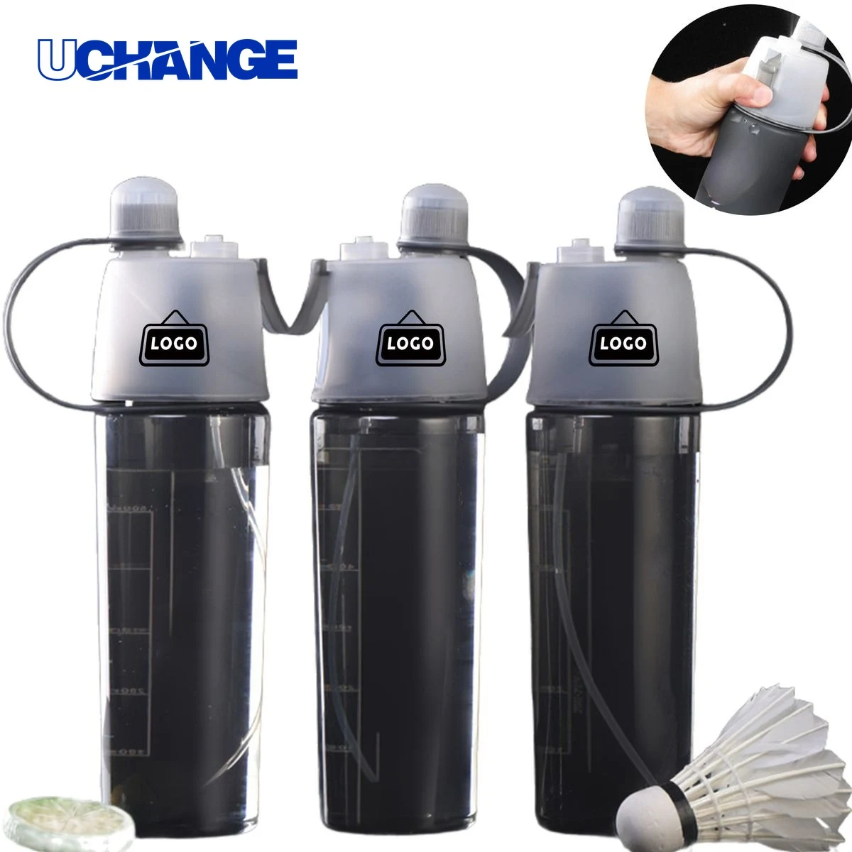 Rechargeable Mist Spray Water Bottle for Cooling 1