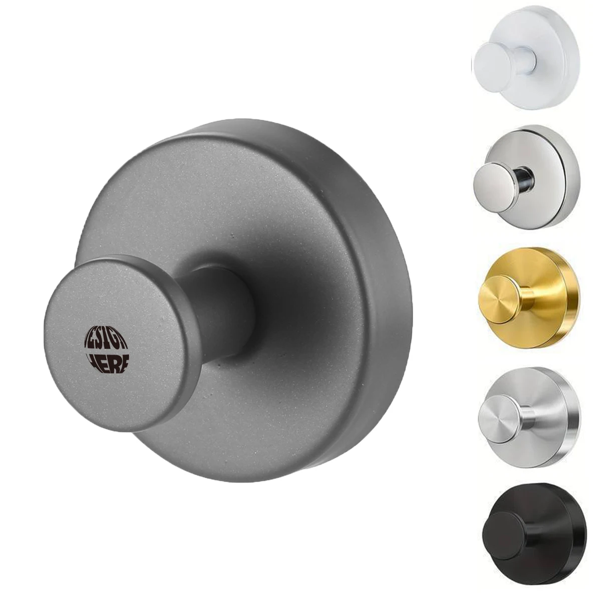 Bathroom Suction Cup Hooks in Stainless Steel 1