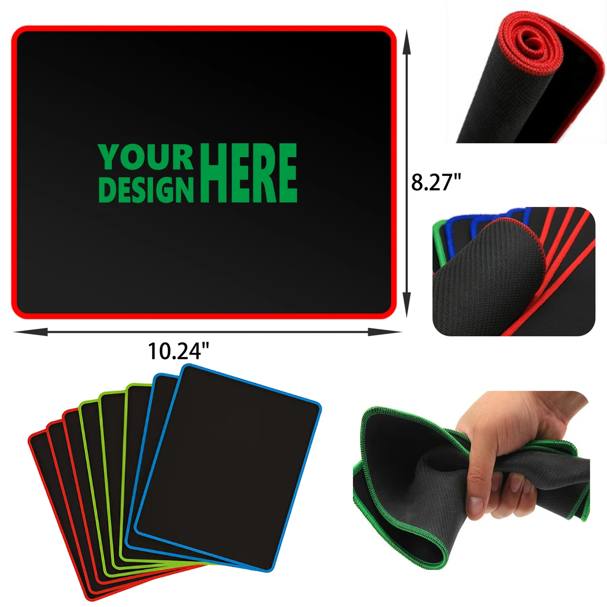 MOQ 50 PCS Comfortable Non Slip Rubber Mouse Pad 1