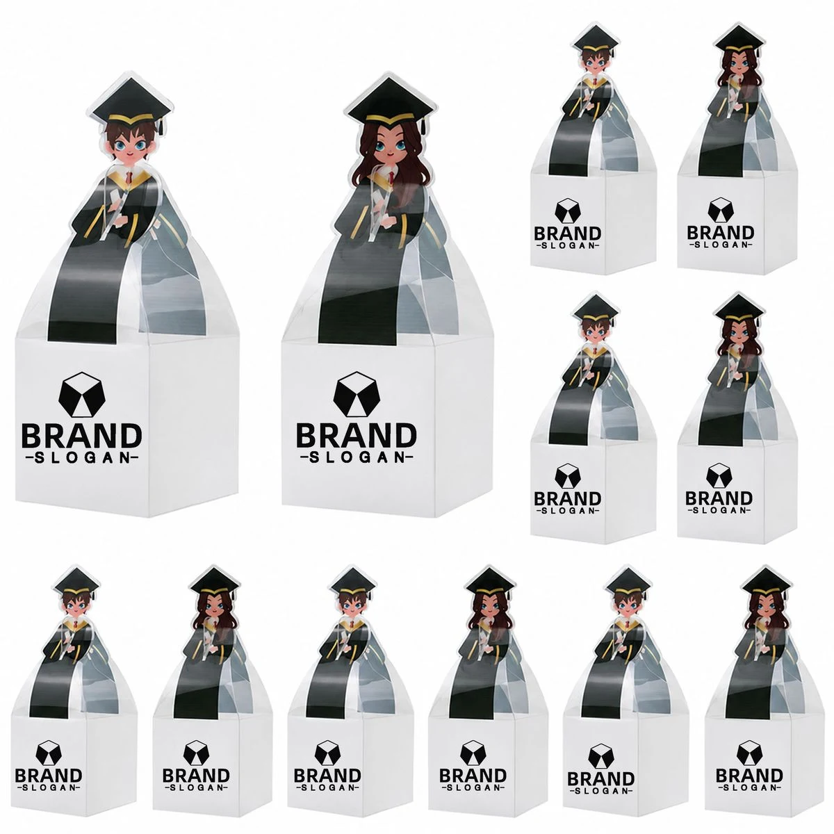 Clear Graduation Treat Box 1