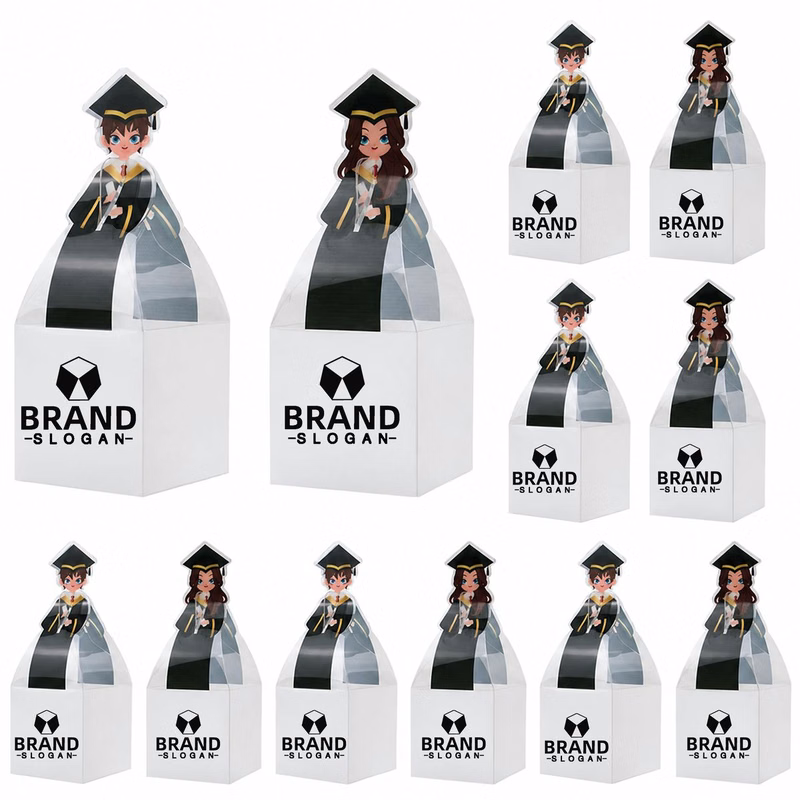 Clear Graduation Treat Box