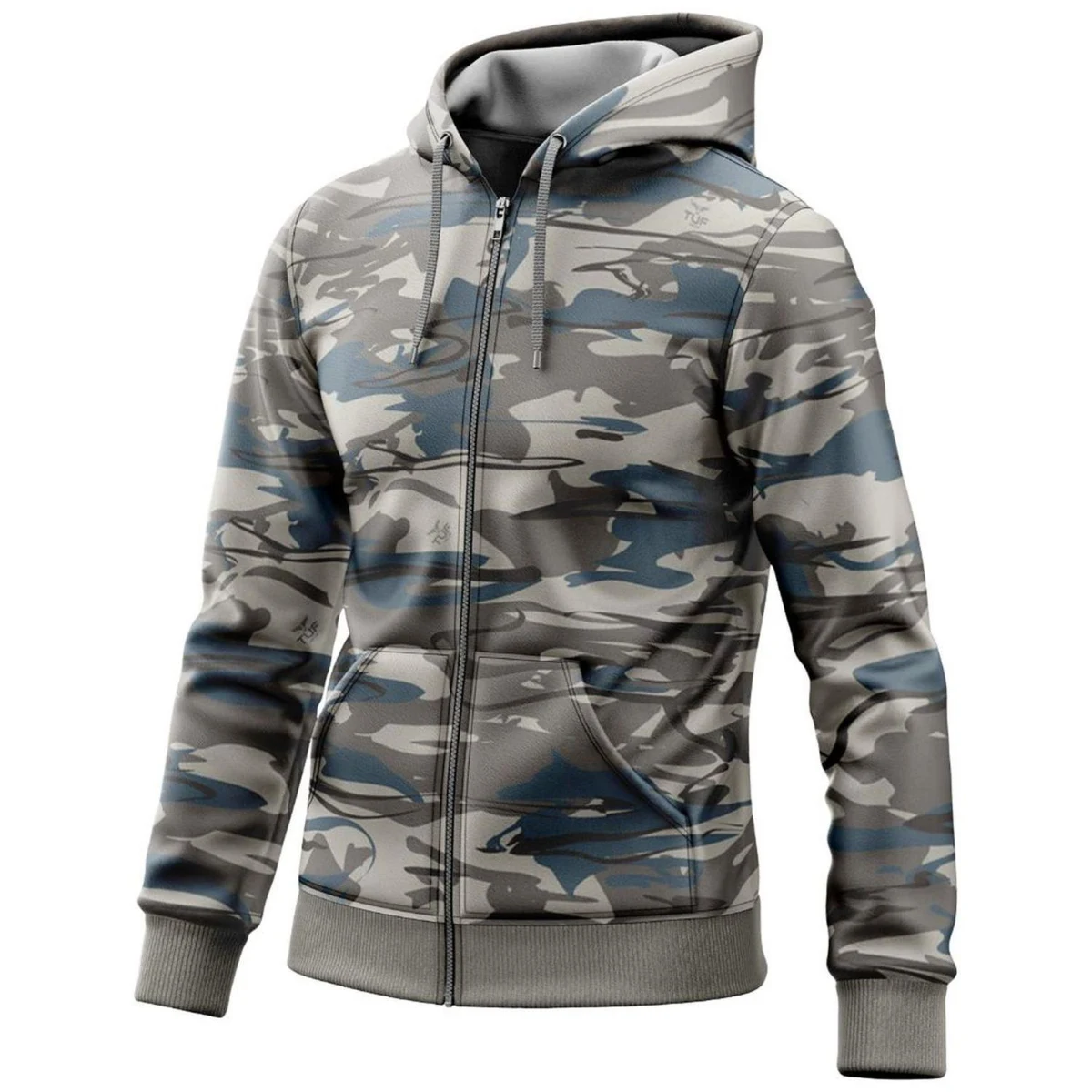 Antler® Men's 8.2 oz. Polar Fleece Full Zipper Hoodie with Pockets 1
