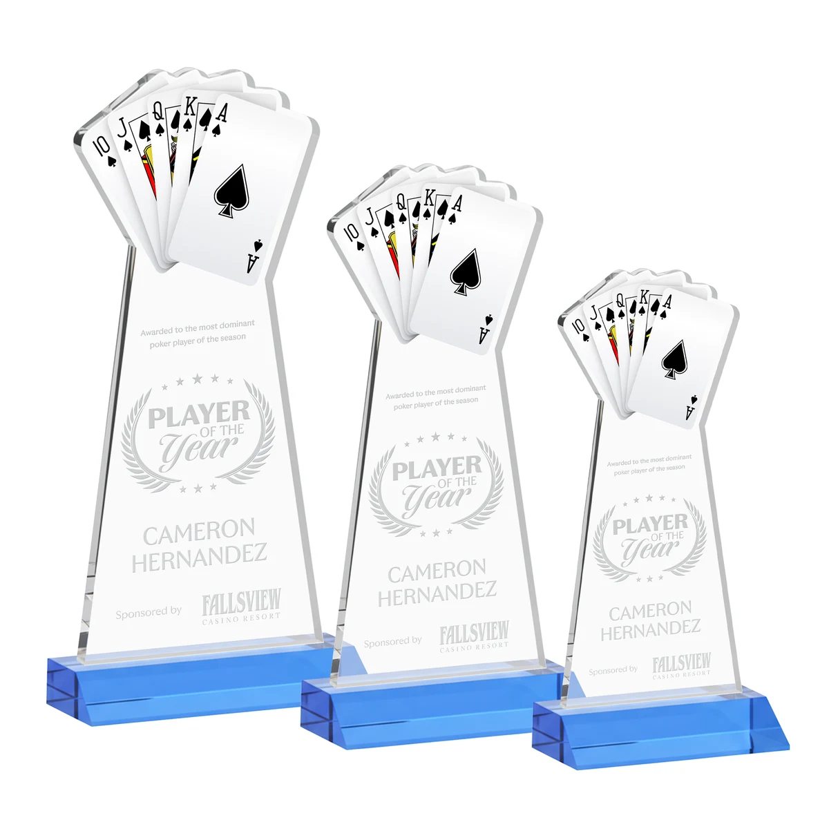 Poker Award - Sky Blue 1