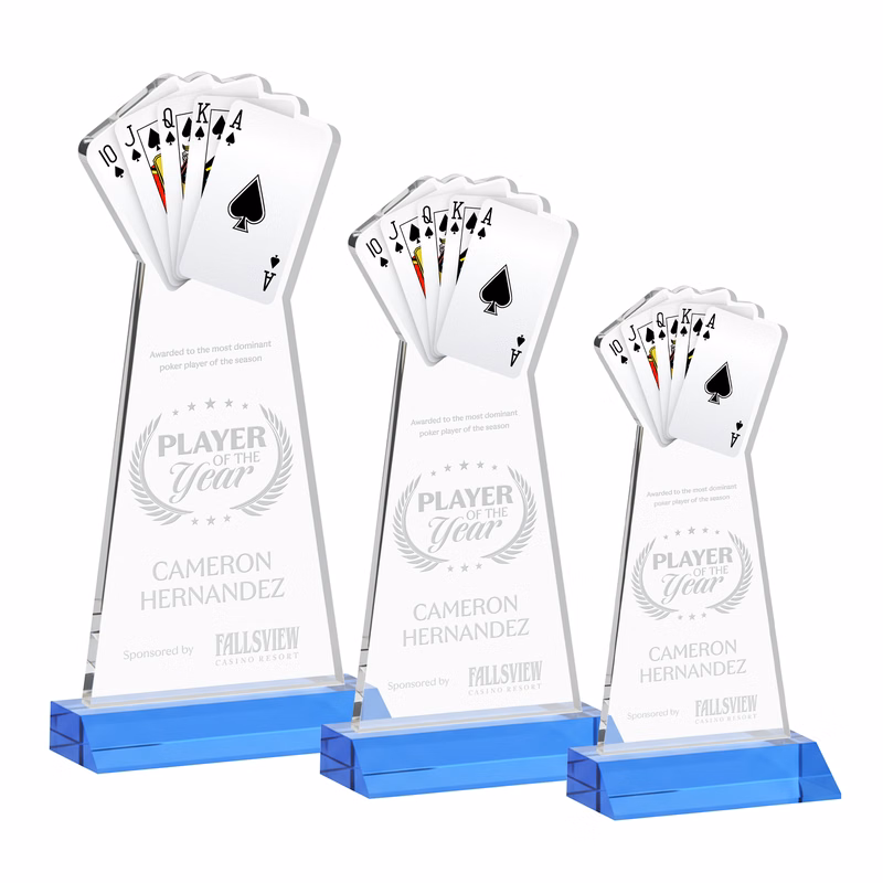 Poker Award - Sky Blue