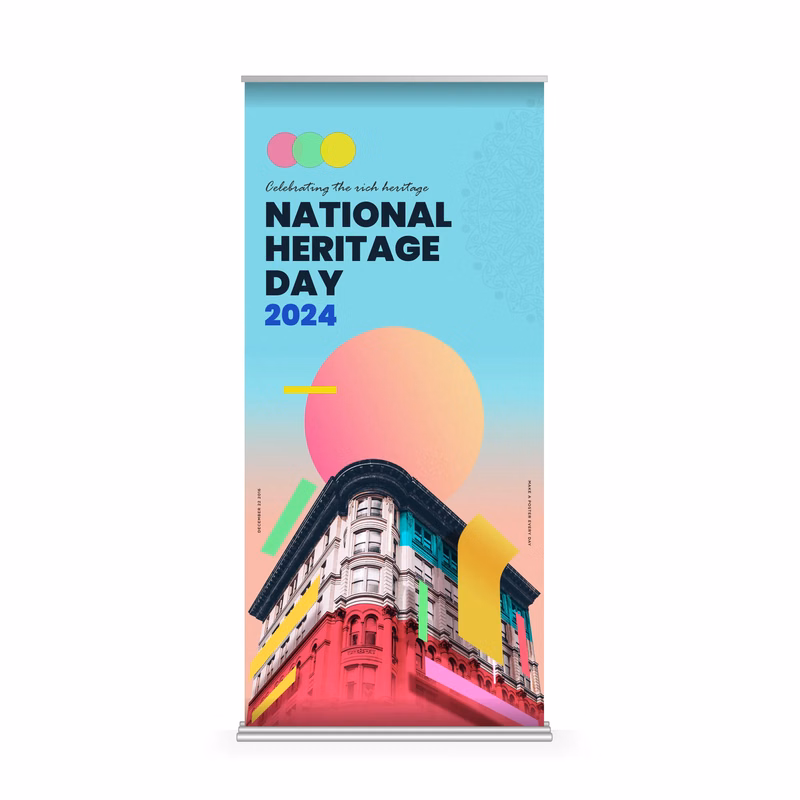 36" x 80" Wide Super Deluxe Retractable Banner Kit