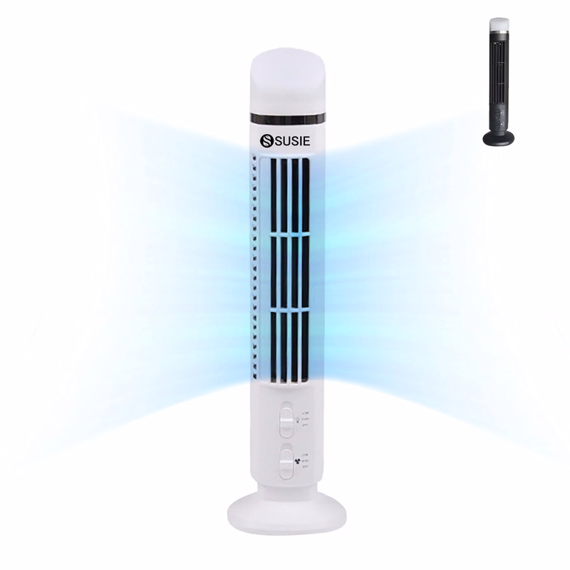 Portable Oscillating Tower Fan with Light