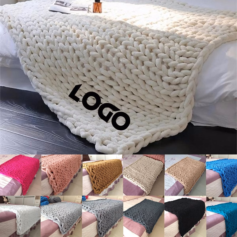 Woven Wool Blanket Sofa Cover