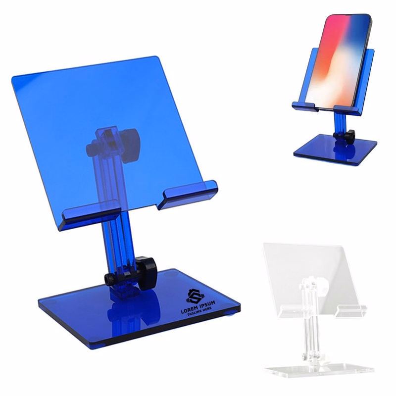 Acrylic Pad Phone Holder Universal Desktop Folding Retractab