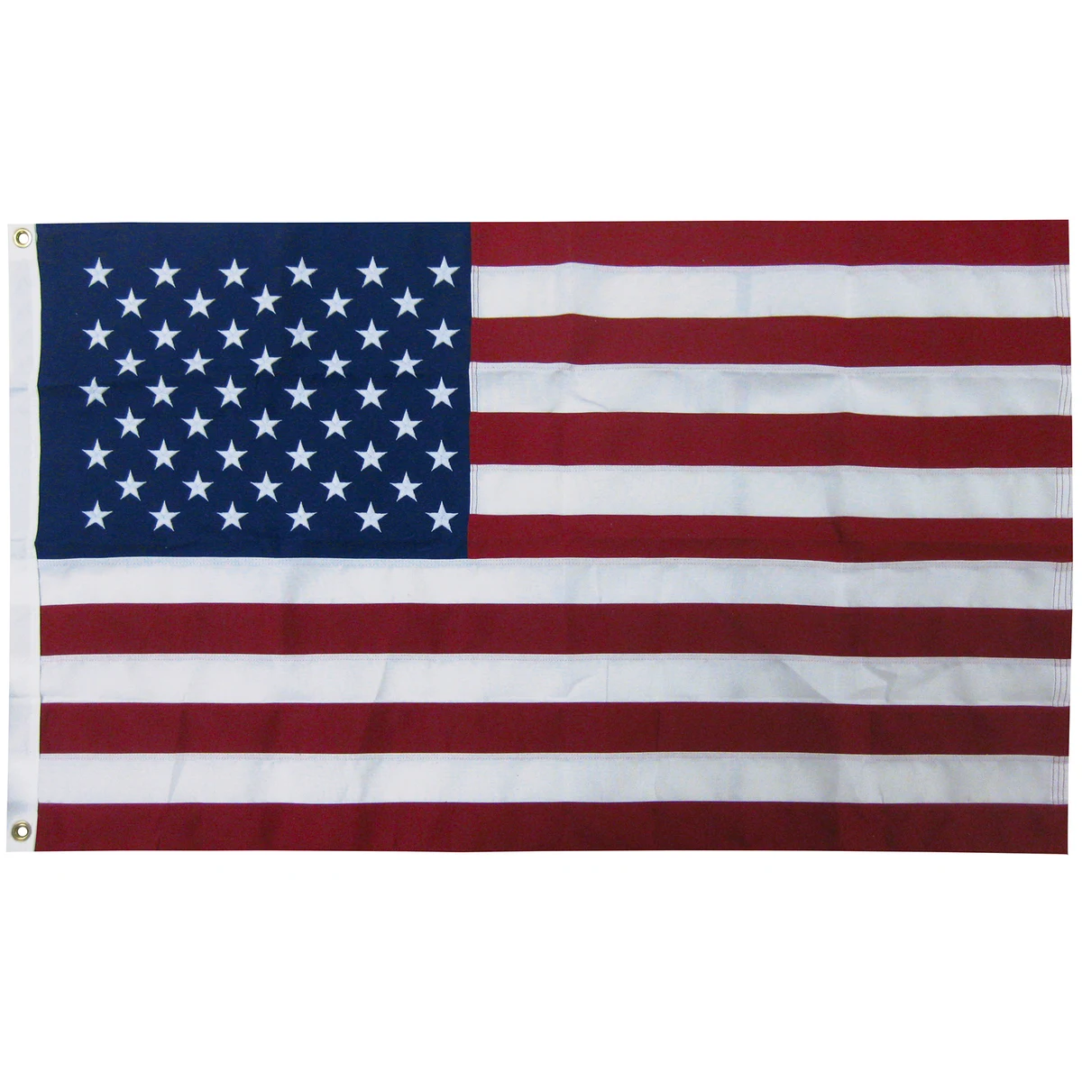 3' X 5' 2-ply Polyester U.S. Flag with Heading and Grommets 1