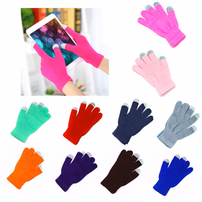 Touchscreen Warm Winter Knit Gloves  MOQ 100PCS"