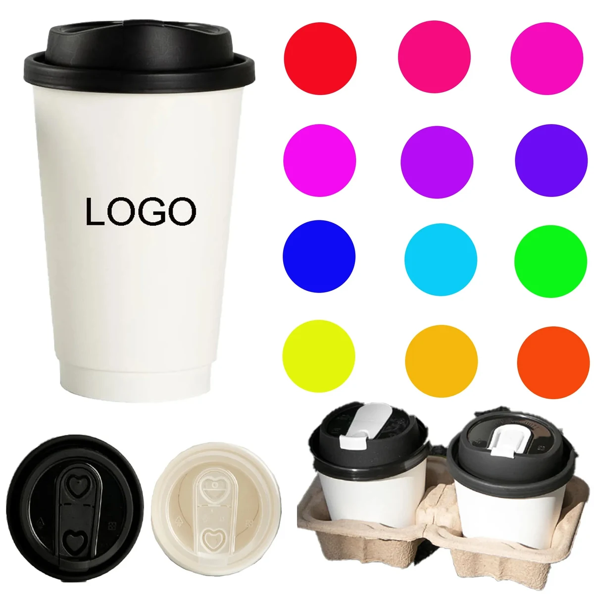Full Color Spot 16 oz Paper Disposable Cup 1