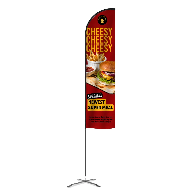 Flex Banner™ Kit, Single-Sided 17' Advertising Feather Flag 1