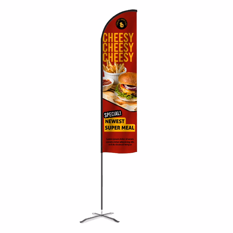 Flex Banner™ Kit, Double-Sided 17' Advetising Feather Flag