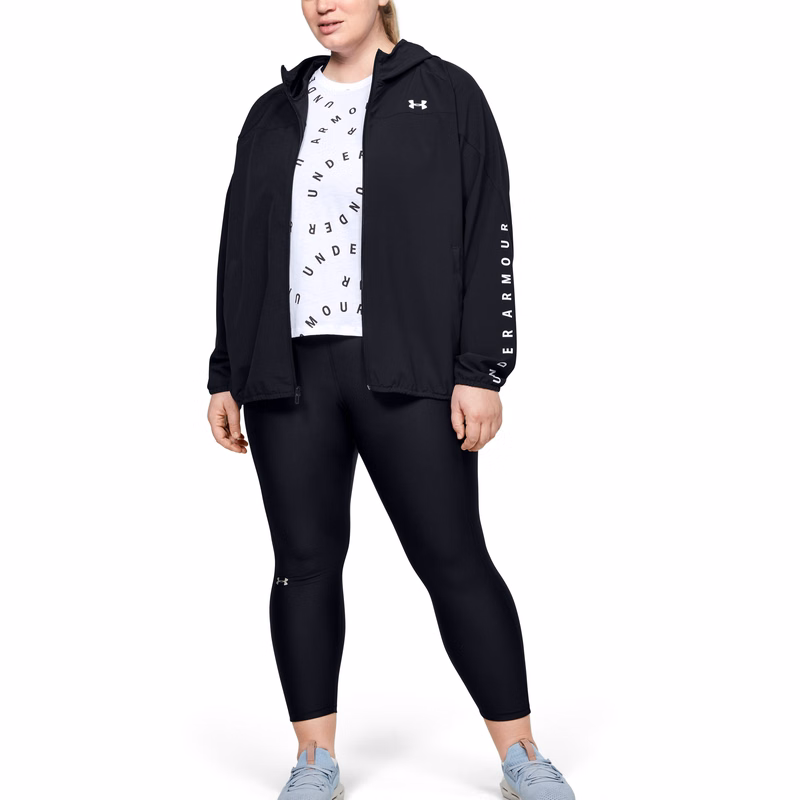 Women's UA Woven Branded Full Zip Hoodie 