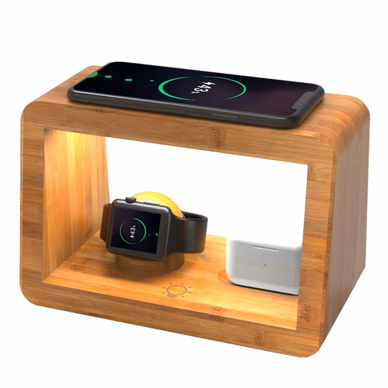 15W Fast Wireless Charger Night Light with 3 Color & Adjustable Brightness