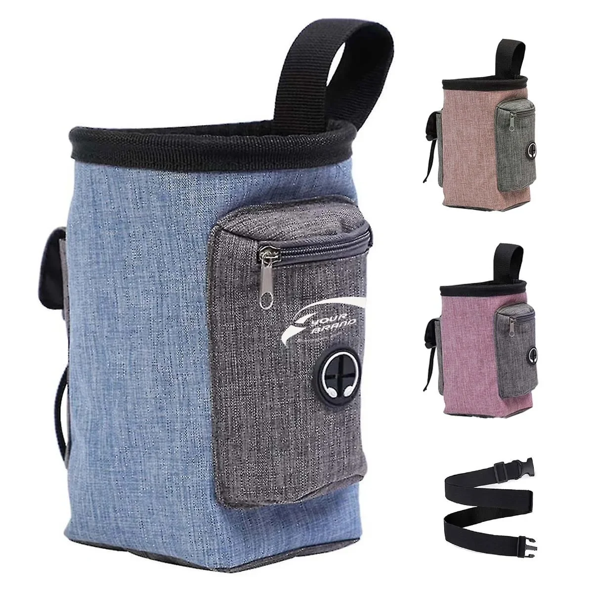 Dog Training Snack Waist Shoulder Pouch Bag 1
