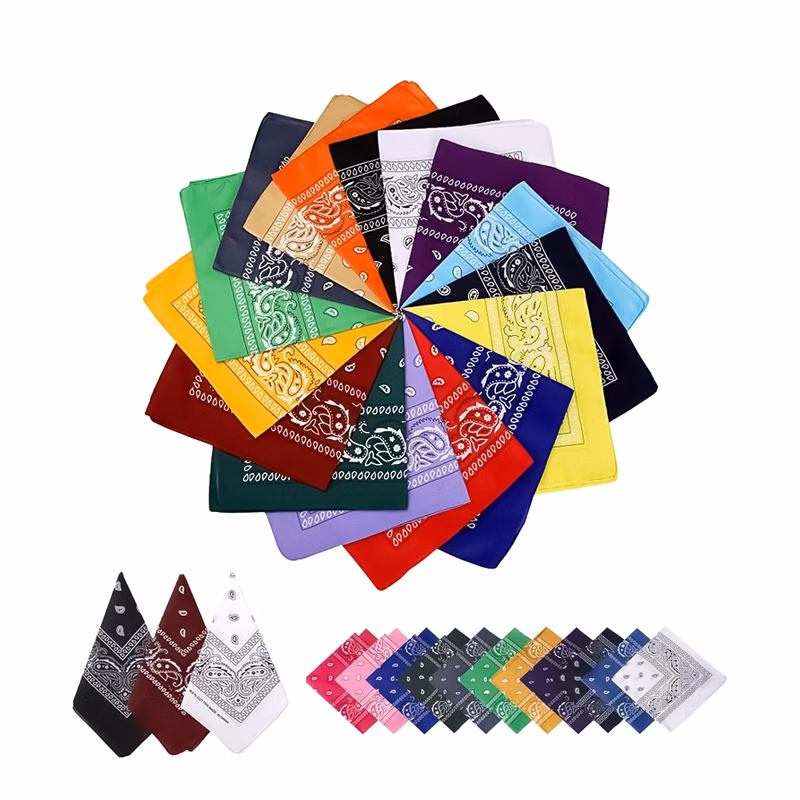 Multi-Purpose Bandanas Paisley Cowboy Polyester Headbands