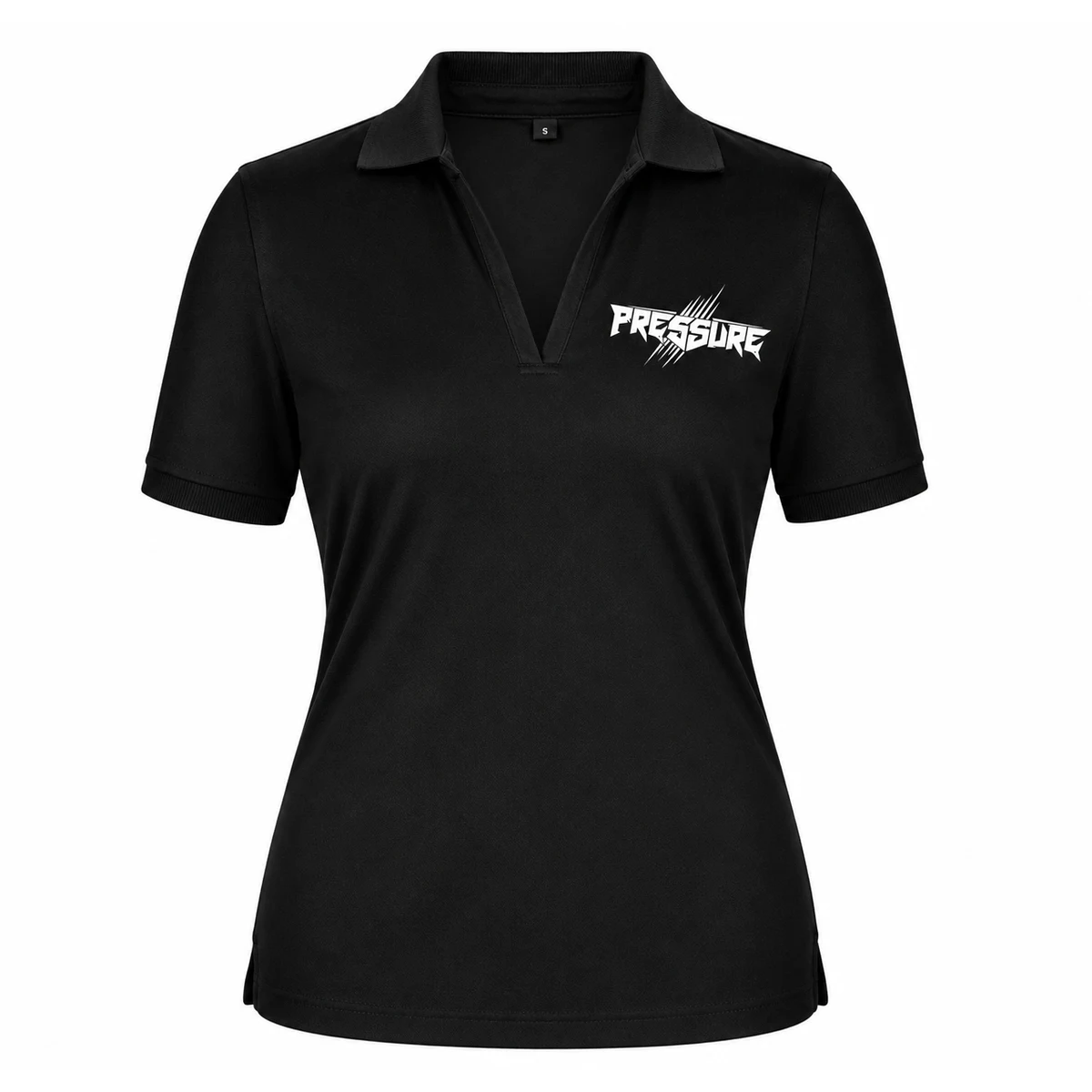 Women's Micro Pique Polo Shirt With Ribbed Collar 1