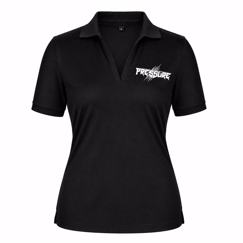 Women's Micro Pique Polo Shirt With Ribbed Collar