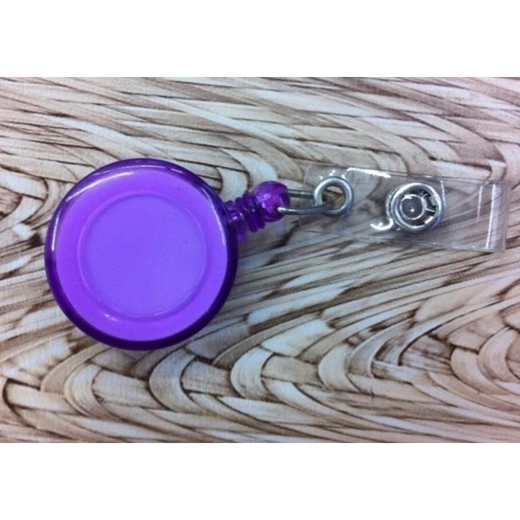 Plastic Round Retractable Badge Reel 1