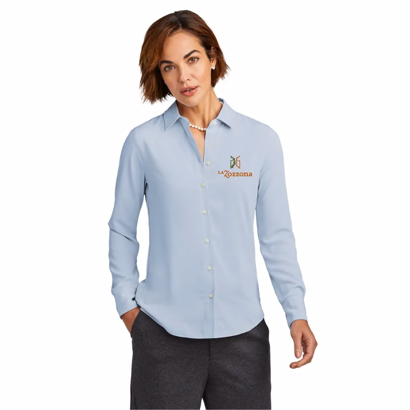 Brooks Brothers(R) Women's Full-Button Satin Blouse