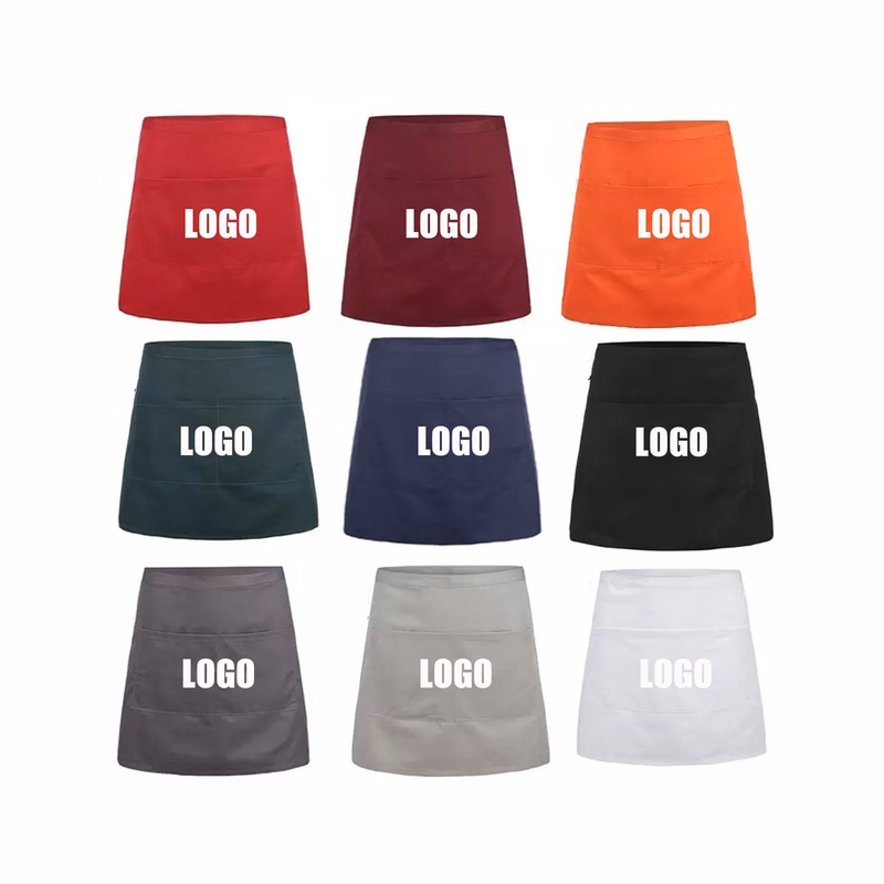 Half Apron With Multiple Pockets