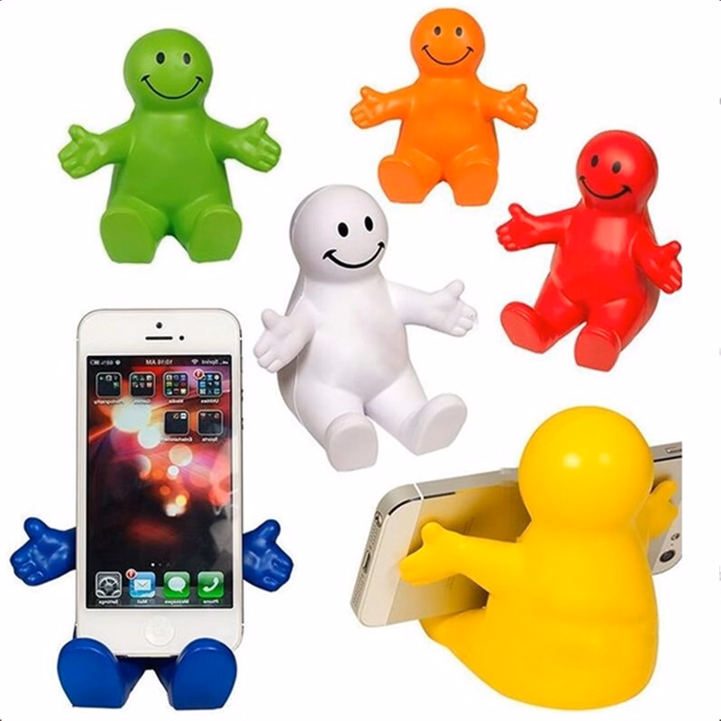 Happy Dude Stress Reliever Smiley Guy Phone Holder