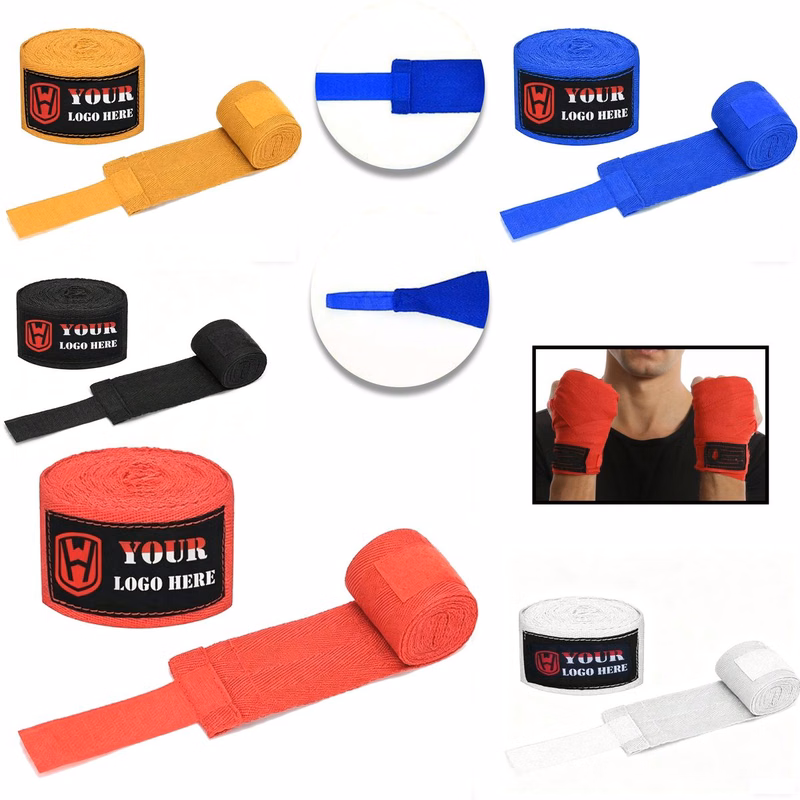 Combat Hand Wraps with Custom Woven Label