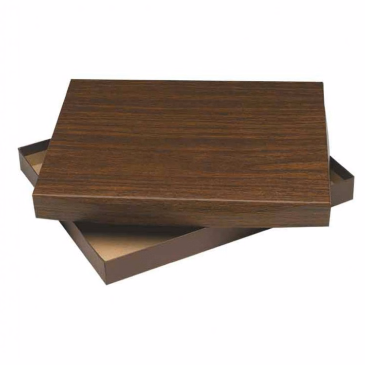 Walnut Foil Award Plaque Presentation Box
