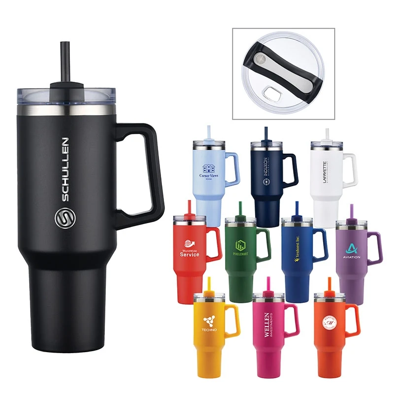 Lucas 40 oz. Double Wall, Stainless Steel Travel Mug 1