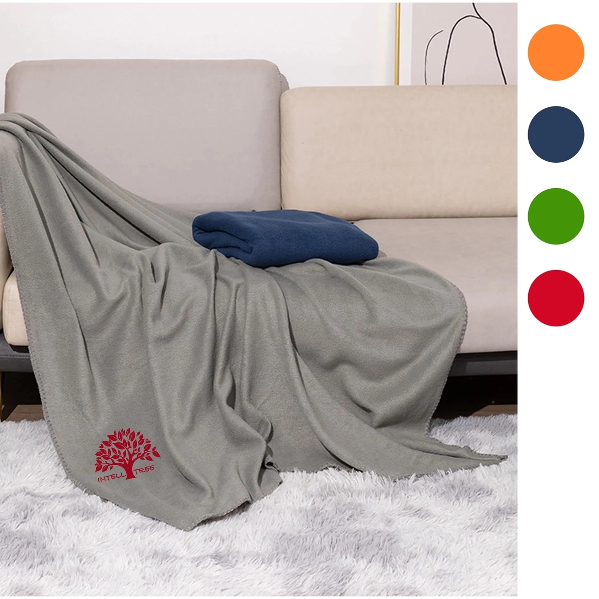 Micro Fleece Throw Blanket Lightweight Warm Cozy 40X80 Inch 1