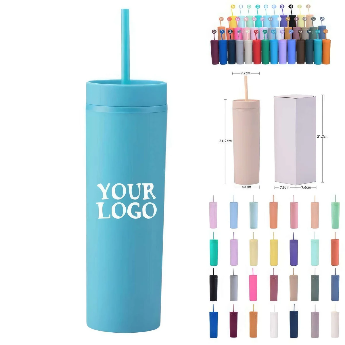 16 oz Venti Cup Water Bottles Plastic Tumbler 1