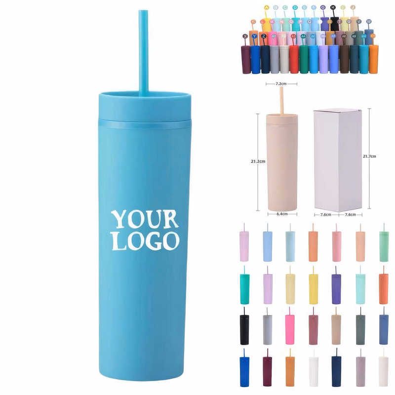 16 oz Venti Cup Water Bottles Plastic Tumbler