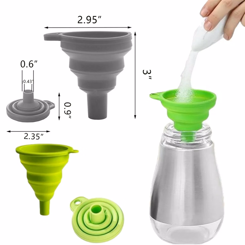 Portable Folding Silicone Funnel