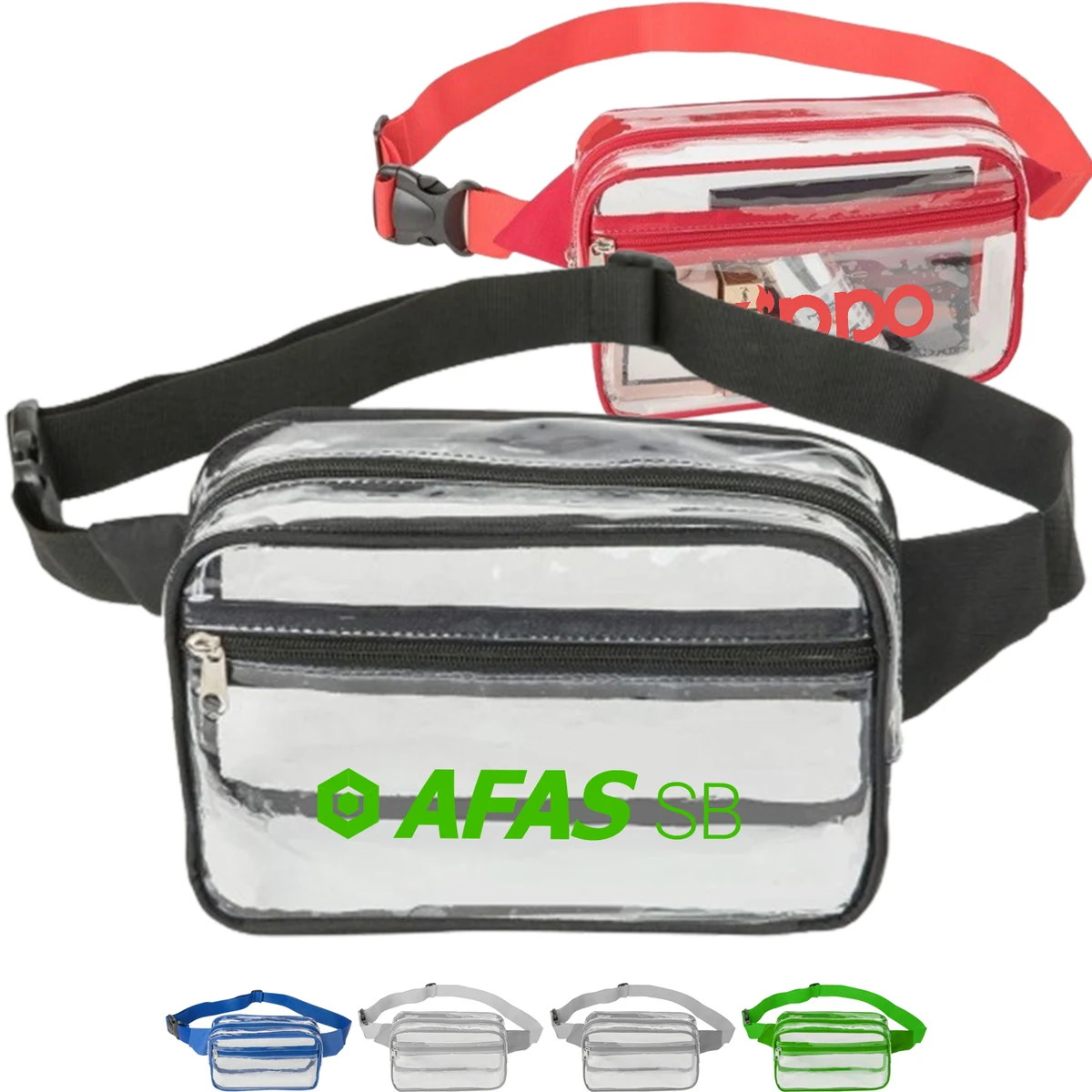 Waist Bag Stadium Approved Clear PVC Transparent Fanny Pack 1