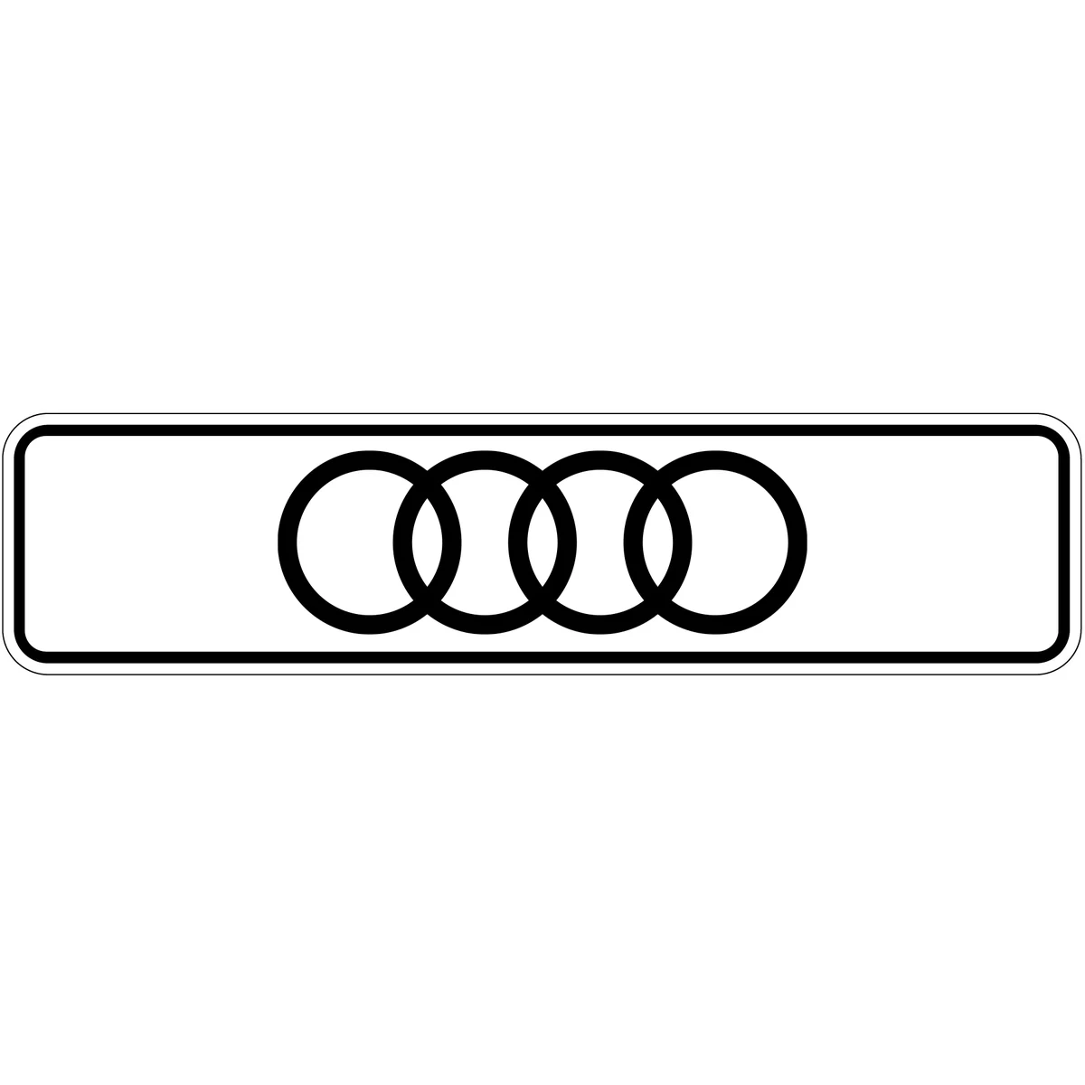 Car Licence Plates .040 Clear Polytrans (2.875" x 11.875") / Screen-printed 1