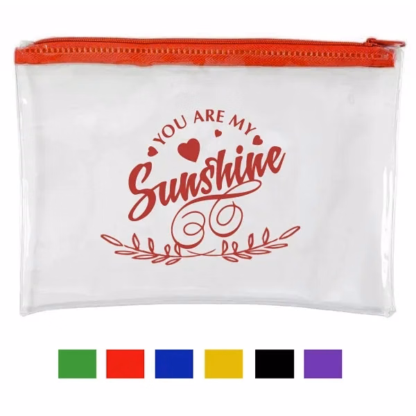 Clear PVC Pencil Case with Zipper