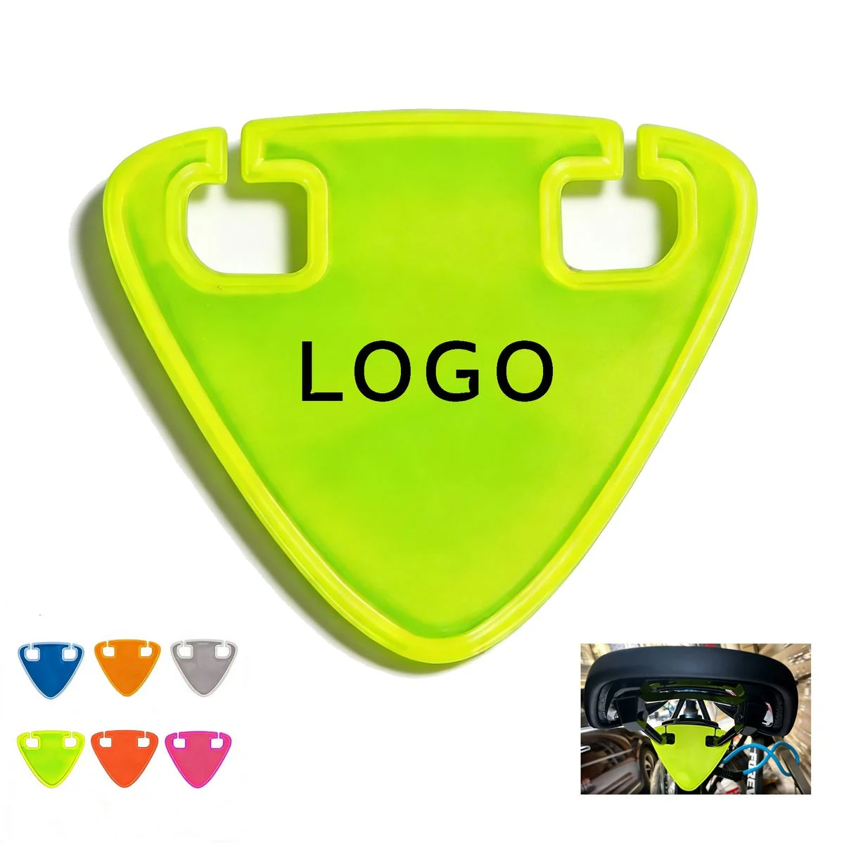 Saddle Mount PVC Bike Reflector 1