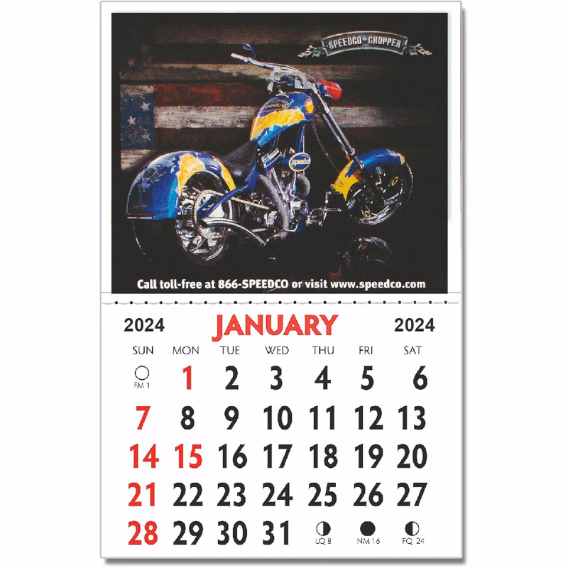 Kwik-Stik Full Color Vinyl Grande with Spanish Calendar pad