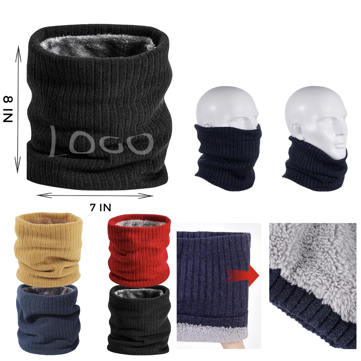 MOQ 10 PCS Stylish Thermal Scarf 1