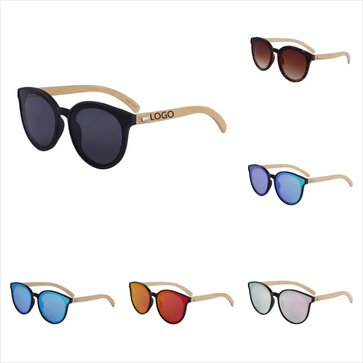 Unisex Bamboo leg sunglasses 1