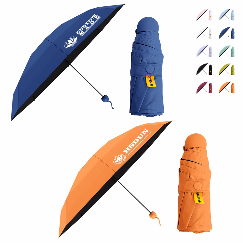 UPF50+ Mini Portable Sun & Rain Umbrella